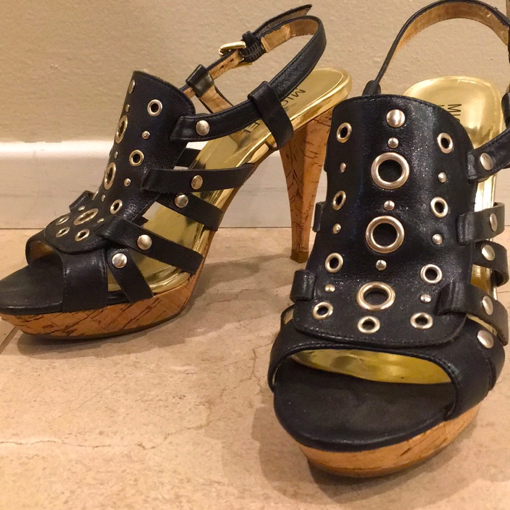 Michael Kors Laci platform studded rivet sandals 6.5 - Picture 2 of 11